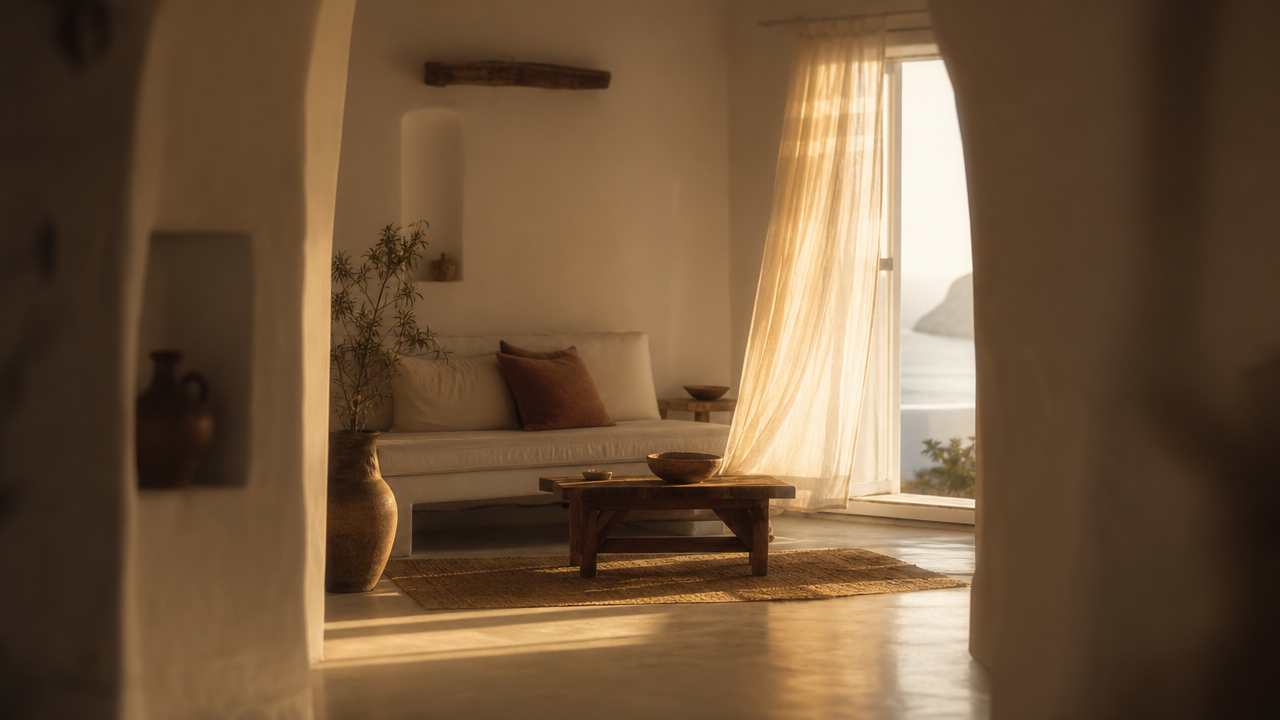 Reveal — Watch a slow before-to-after reveal drift into golden-hour light, framed for keeping or for a listing.